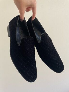 Giorgio Brutini Men’s Chatwal Black Velvet Loafers Size 7.5